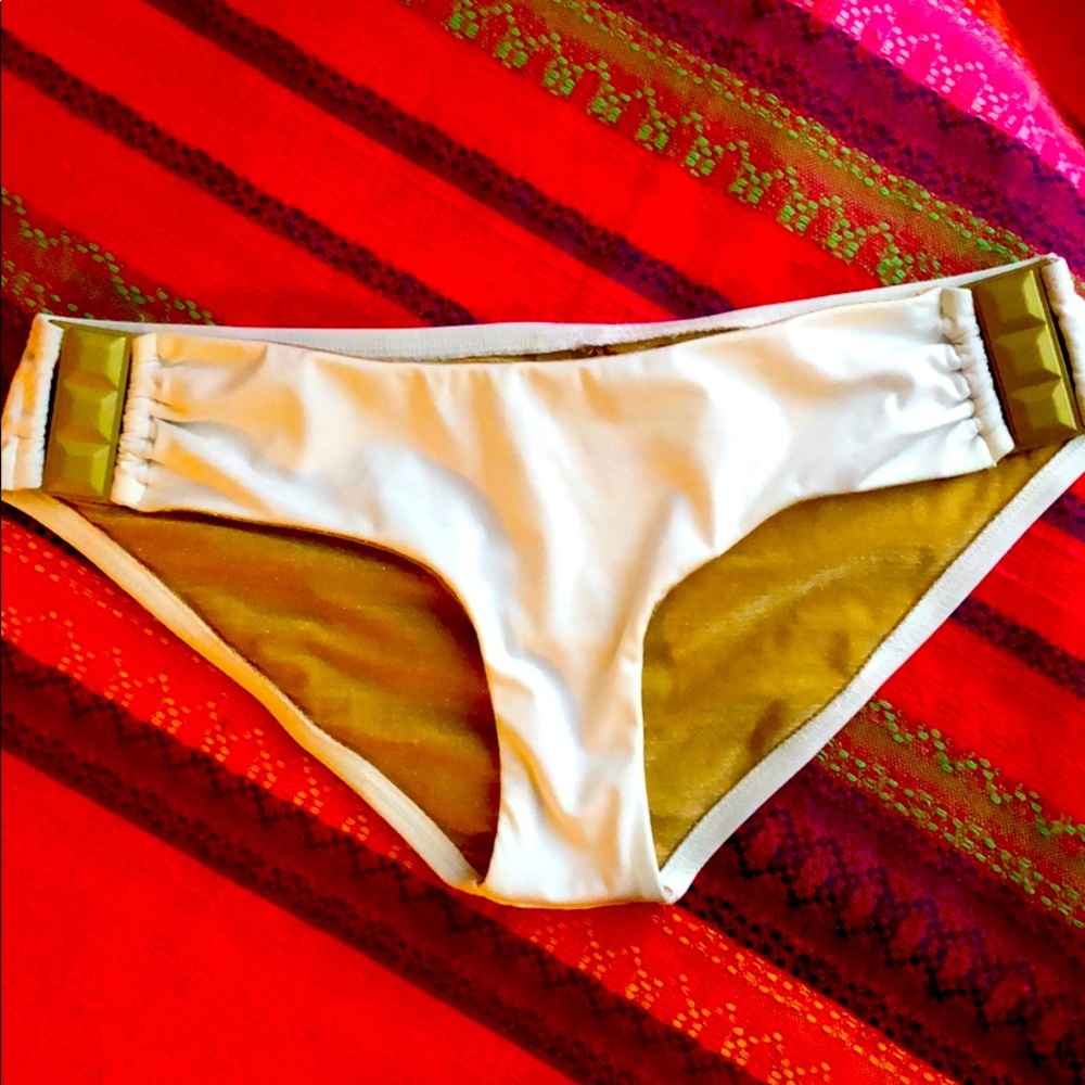 Donated Vitamin A Bikini Bottoms w/ Luxury Gold Hardware